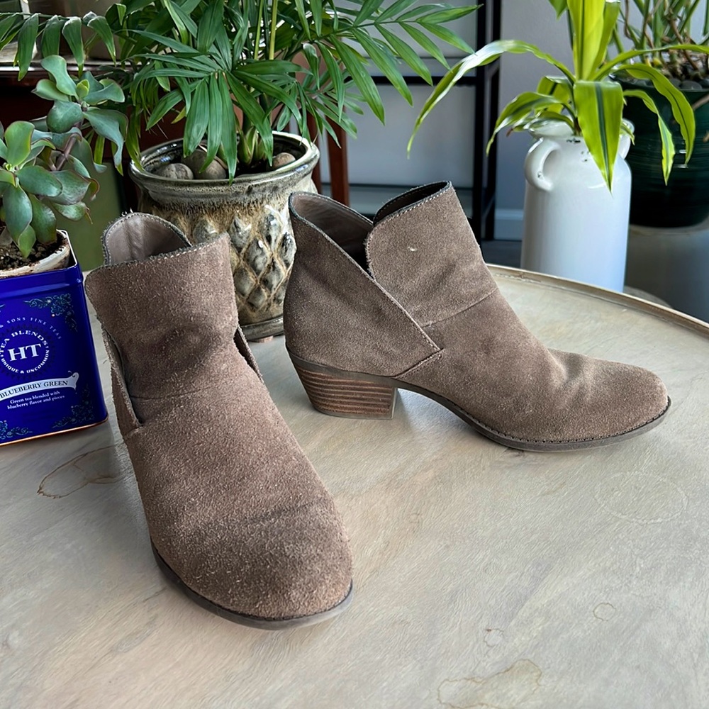 Suede Booties by Me Too